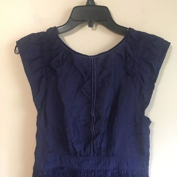 Maeve size 4 silk navy dress - Picture 5 of 8